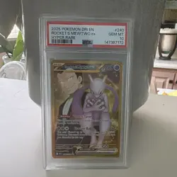 The Pokemon Company Team Rocket's Mewtwo ex 240/182 Hyper Rare Holo PSA 10 - Image 1