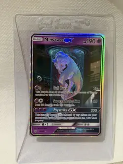 2017 Pokemon TCG Mewtwo GX 78/73 Full Art Shining Legends - Image 1