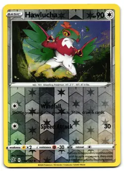 Hawlucha 148/192 - 🌊 Rebel Clash Uncommon Pokemon TCG Reverse Holo 🖤 - MP - Image 1