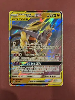 Pokemon Tag Team Unified Minds GARCHOMP & GIRATINA GX 146/236 - Image 1