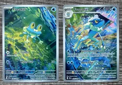 Pokemon Froakie 088/086 & Frogadier 89/86 & IR Illustration Rare Chaos Rising - Image 1