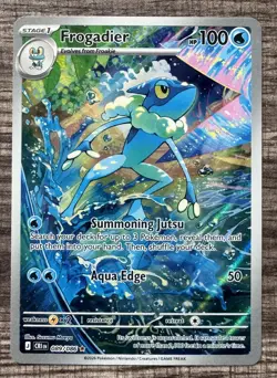 Pokemon Froakie 088/086 & Frogadier 89/86 & IR Illustration Rare Chaos Rising - Image 4
