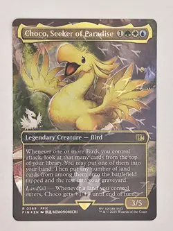 Choco, Seeker of Paradise (Borderless) (Chocobo Track Foil) Final Fantasy Foil - Image 1