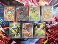 Pokemon Lot Of 7 Illustration Rare Holo Cards, All NM/M - Image 1