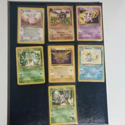 Lot of 7 Wotc Rare cards all DMG somebetter than others Pokemon TCG - Image 1