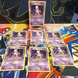 Mewtwo Pokemon TCG Lot of 7 English Psychic Type Regular Cards - Image 1