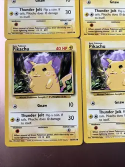 1999 Pokemon Cards Pikachu 58/102 Lot Of 7 - Image 2