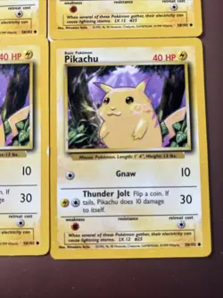 1999 Pokemon Cards Pikachu 58/102 Lot Of 7 - Image 4
