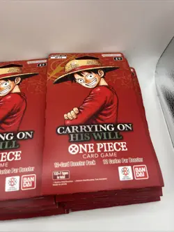 One Piece TCG OP-13 Carrying On His Will Sleeved Booster Pack Lot of 25 English - Image 2