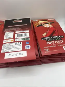 One Piece TCG OP-13 Carrying On His Will Sleeved Booster Pack Lot of 25 English - Image 3