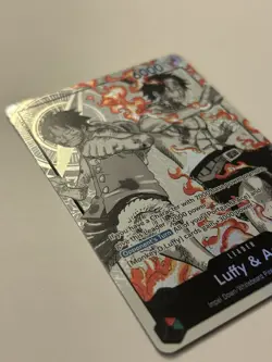 Bandai One Piece Card Game Luffy & Ace Leader Alt Art Holo ST30-001 ENG 6000 - Image 4
