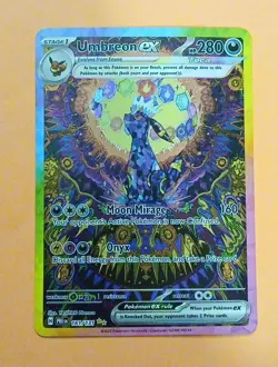 Pokemon Umbreon EX Prismatic Evolutions #161/131 Special Illustration Rare NM - Image 1