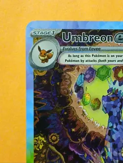Pokemon Umbreon EX Prismatic Evolutions #161/131 Special Illustration Rare NM - Image 4