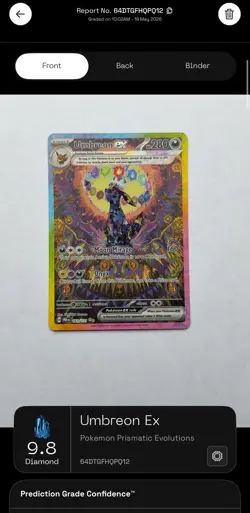 Umbreon ex 161/131 SV Prismatic Evolutions Special Illustration Rare Holo ENG - Image 1