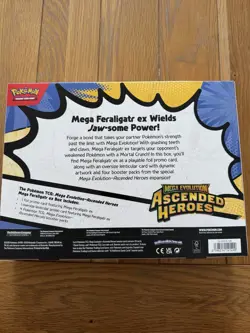 Pokemon TCG Mega Evolution Ascended Heroes - Mega Feraligatr ex Box - Image 3