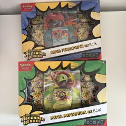 Pokemon Ascended Heroes Mega Feraligatr Meganium Emboar Ex Box New & Sealed UK - Image 4