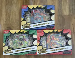 Pokemon TCG Ascended Heroes Mega Feraligatr Meganium Emboar Ex Box - 2/3 Damaged - Image 1
