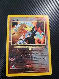 Entei - 34 - Pokemon Wizards Black Star Promo Card MP/DMG - Image 1