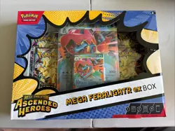 Pokemon Ascended Heroes Mega Evolution Feraligatr EX Box Promo Booster - Image 1
