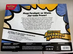 Pokemon Ascended Heroes Mega Evolution Feraligatr EX Box Promo Booster - Image 2