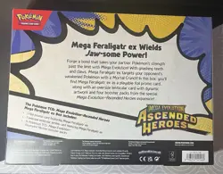 Pokemon TCG Mega Evolution-Ascended Heroes Mega Feraligatr ex Box Promo - Image 2
