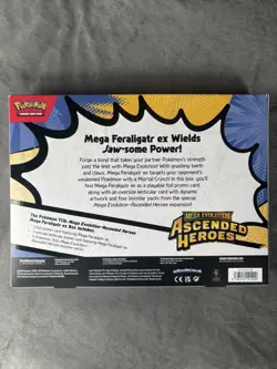 Pokemon TCG Mega Evolution Ascended Heroes Mega Feraligatr ex Box - Box Damaged - Image 2