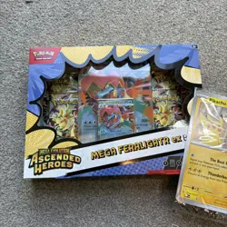 Pokemon TCG: Mega Evolution – Ascended Heroes ex Box X2 (Feraligatr + Emboar) - Image 3