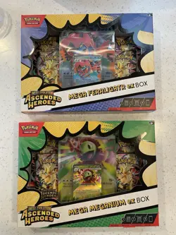 2x Pokemon TCG Ascended Heroes Mega Ex Box - Feraligatr, Meganium - Image 1
