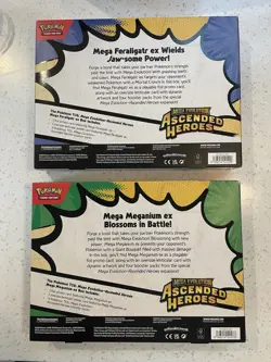 2x Pokemon TCG Ascended Heroes Mega Ex Box - Feraligatr, Meganium - Image 2
