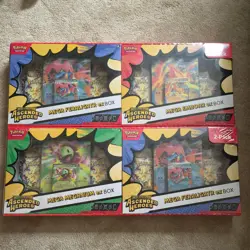 4x Pokemon Ascended Heroes Mega EX Box (1 Meganium, 1 Emboar, 2 Feraligatr) NEW - Image 1