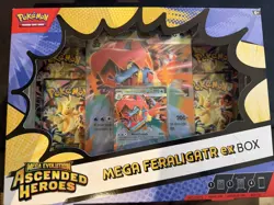 Pokemon TCG Mega Evolution Ascended Heroes Mega Feraligatr EX Box Promo Jumbo - Image 1