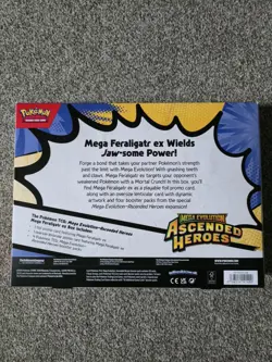Pokemon TCG ASCENDED HEROES Mega Feraligatr EX Box. - Image 2