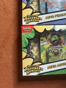 Pokemon TCG Mega Evolution Ascended Heroes Booster Box Lot Feraligatr Meganium - Image 2