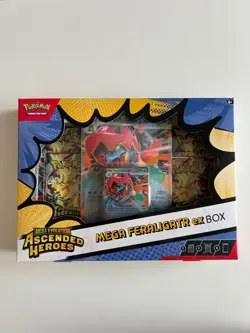 BRAND NEW Pokemon TCG: Mega Evolution Ascended Heroes Mega Feraligatr ex Box - Image 1