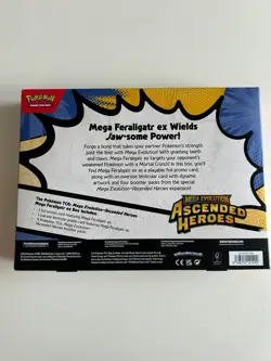 BRAND NEW Pokemon TCG: Mega Evolution Ascended Heroes Mega Feraligatr ex Box - Image 2