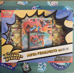 Pokemon TCG Mega Evolution Ascended Heroes Mega Feraligatr ex Box - Image 1