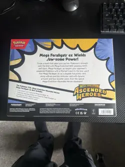 Pokemon TCG Ascended Heroes Mega Feraligatr Ex Box - Brand New - Image 3