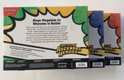 Pokemon TCG Ascended Heroes Mega ex Box Set of 3 - Meganium Emboar Feraligatr - Image 4