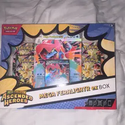 Pokemon TCG Mega Evolution Ascended Heroes Mega Feraligatr ex Box Promo 2025 - Image 1
