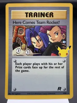 Here Comes Team Rocket! 15/82 - Holo Rare - Celebrations Pokemon Card MINT - Image 1