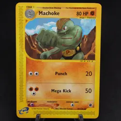 Machoke 85/165 Expedition 2002 WOTC E Series Pokemon TCG Card - Image 1