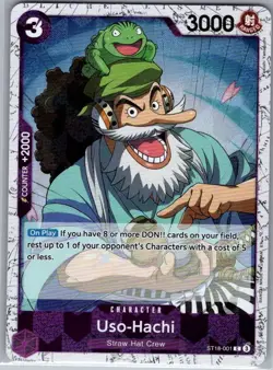 Uso-Hachi (Pirate Foil) ST18-001 English PRB02 - One Piece Card - NM - Image 1