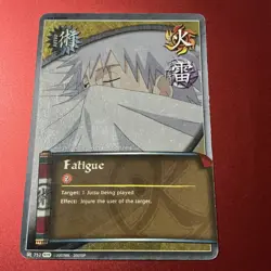 Naruto CCG Fatigue #752 Foil 1st Edition Card - Image 1