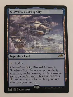 Wizards Otawara Soaring City Rare Legendary Land Kamigawa Neon Dynasty 271 Regu… - Image 1