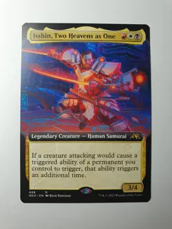 MTG - Isshin, Two Heavens as One Extended - Kamigawa Neon Dynasty #484 - NM Rare - Image 1
