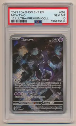 PSA 10 Pokemon Black Star Promo Mewtwo SVP EN #052 GEM MINT Condition!! - Image 1