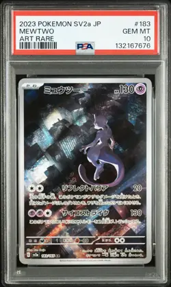 Mewtwo 183/165 Art Rare Sv2a 151 Pokemon Japanese PSA 10 - Image 1