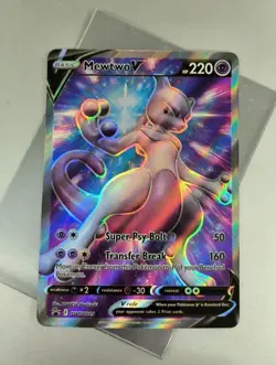Mewtwo V SWSH229 NM Full Art Promo Rare Pokemon Card Flawless - Image 1