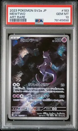 Mewtwo 183/165 Art Rare Sv2a 151 Pokemon Japanese PSA 10 - Image 1