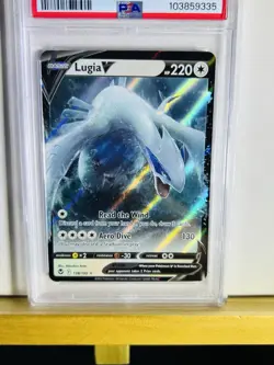 PSA 8 Pokemon LUGIA V #138 2022 POKEMON SWORD & SHIELD SILVER TEMPEST - Image 2